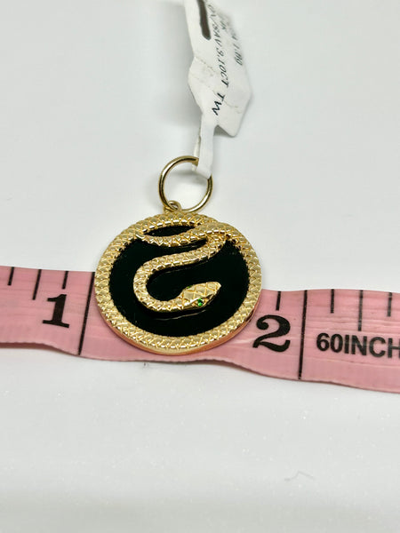 Onyx Snake Pendant