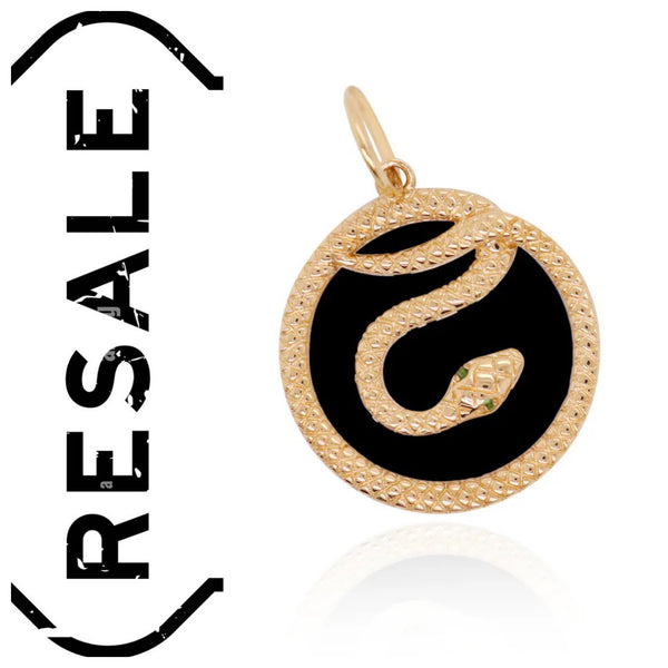Onyx Snake Pendant