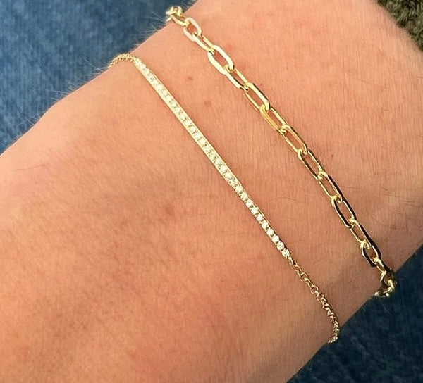 Diamond Bar Bracelet