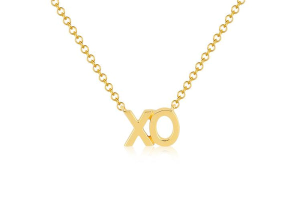 Solid Gold XO Necklace